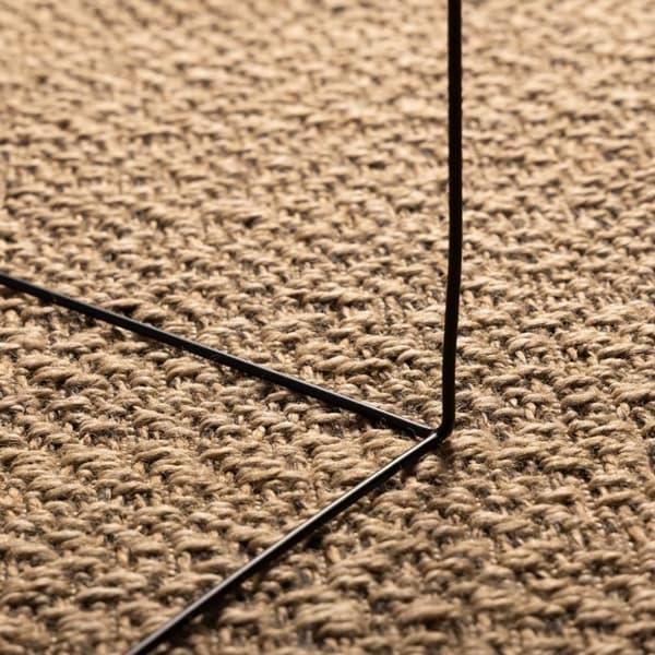 vidaXL gulvtæppe ZIZUR 80x150 cm jute-look indendørs og udendørs