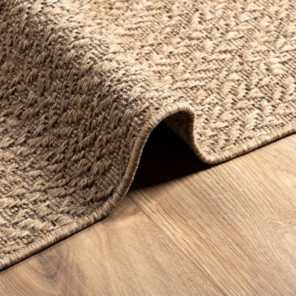 vidaXL Teppe ZIZUR 120x170 cm jute-utseende innendørs og utendørs