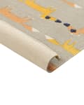 Miniatyrbillede 5 af 6: Børnetæppe grå bomuld polyester 80 x 150 cm tæppe med rævemotiv til legeværelse til legeværelse