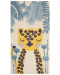 Miniatyrbild 1 av 6: Matta Flerfärgad Bomull Polyester 80 x 150 cm Leopardmönster med kort lugg för barn Lekrum