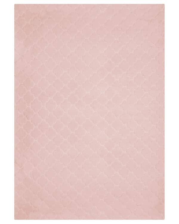 Teppe Rosa Fuskepels 160 x 230 cm Shaggy Moderne Stue Soverom Dekorativt