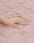 Miniatyrbilde 5 av 8: Teppe Rosa Fuskepels 160 x 230 cm Shaggy Moderne Stue Soverom Dekorativt