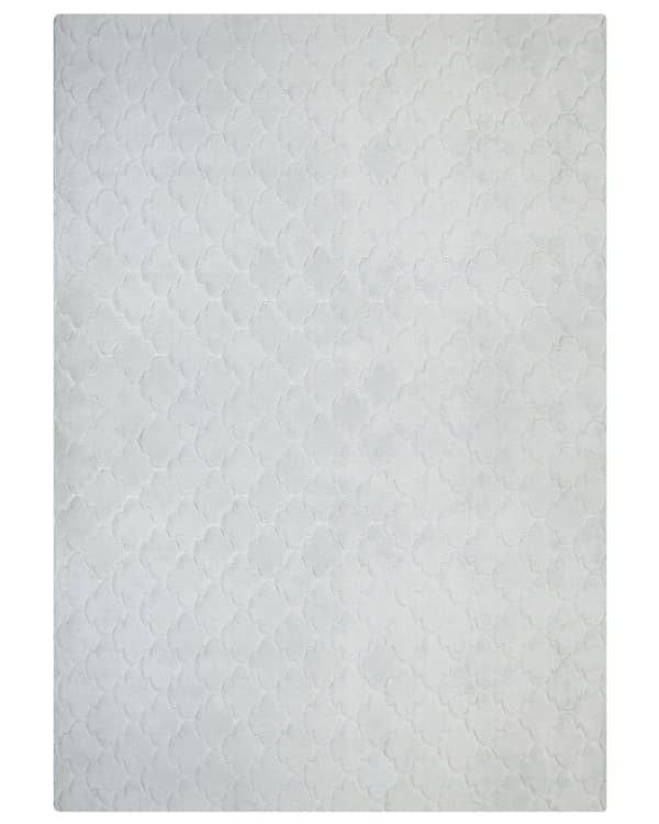 Teppe Lysegrå Fuskepels 160 x 230 cm Shaggy Moderne Stue Soverom Dekorativt