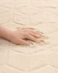 Miniatyrbilde 5 av 8: Teppe Beige Imitert kaninpels 80 x 150 cm Shaggy Moderne Stue Soverom Dekorativt