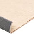 Miniatyrbilde 8 av 8: Teppe Beige Fuskepels 80 x 150 cm Shaggy Moderne Stue Soverom Dekorativt