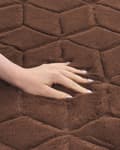 Miniatyrbilde 5 av 8: Teppe Brun Imitert kaninpels 160 x 230 cm Shaggy Moderne Stue Soverom Dekorativt