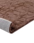 Miniatyrbilde 7 av 8: Teppe Brun Imitert kaninpels 160 x 230 cm Shaggy Moderne Stue Soverom Dekorativt