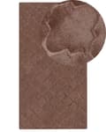 Miniatyrbilde 1 av 8: Teppe Brun Fuskepels 80 x 150 cm Shaggy Moderne Stue Soverom Dekorativt