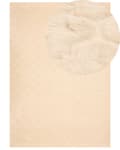 Miniatyrbilde 1 av 9: Teppe Beige Fuskepels 160 x 230 cm Shaggy Moderne Stue Soverom Dekorativt