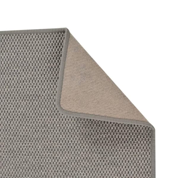 vidaXL Teppeløper sisal-utseende sølv 80x300 cm