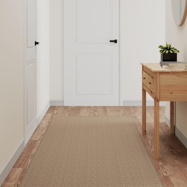 vidaXL tæppeløber 80x300 cm sisallook sandfarvet