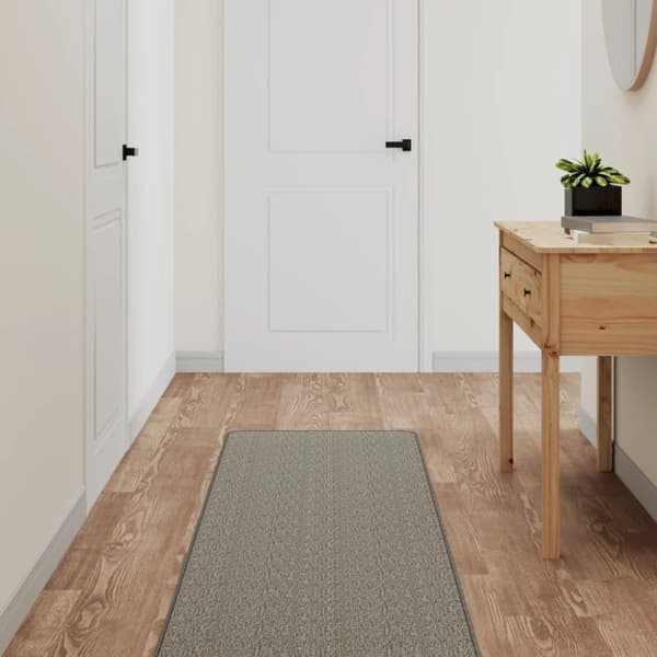 vidaXL Teppeløper sisal-utseende sølv 50x150 cm