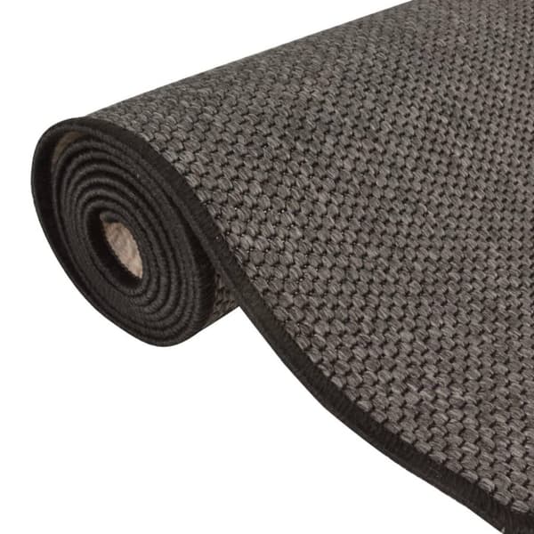 vidaXL tæppeløber 80x400 cm sisallook antracitgrå
