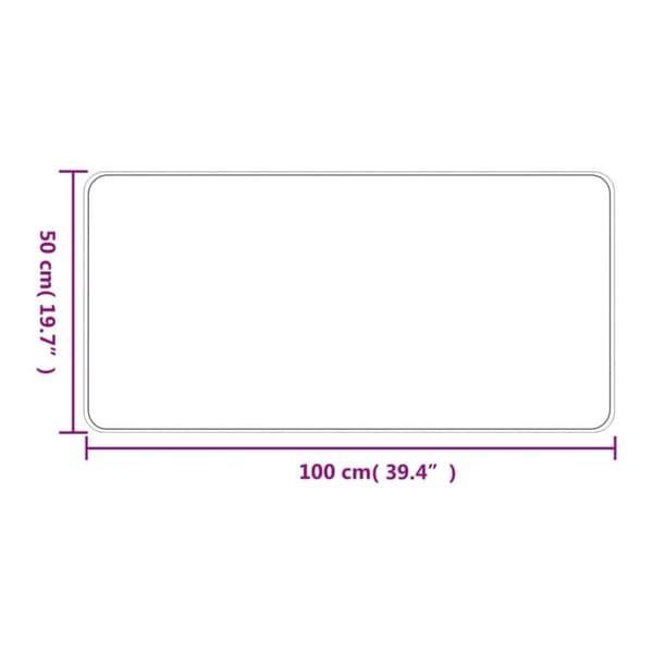 vidaXL Käytävämatto sisal-tyyli antrasiitti 50x100 cm