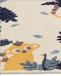 Miniatyrbilde 4 av 6: Barneteppe Flerfarget Bomull 80 x 150 cm med Naturlig Mønster Håndvevd Lekematte for Gulv