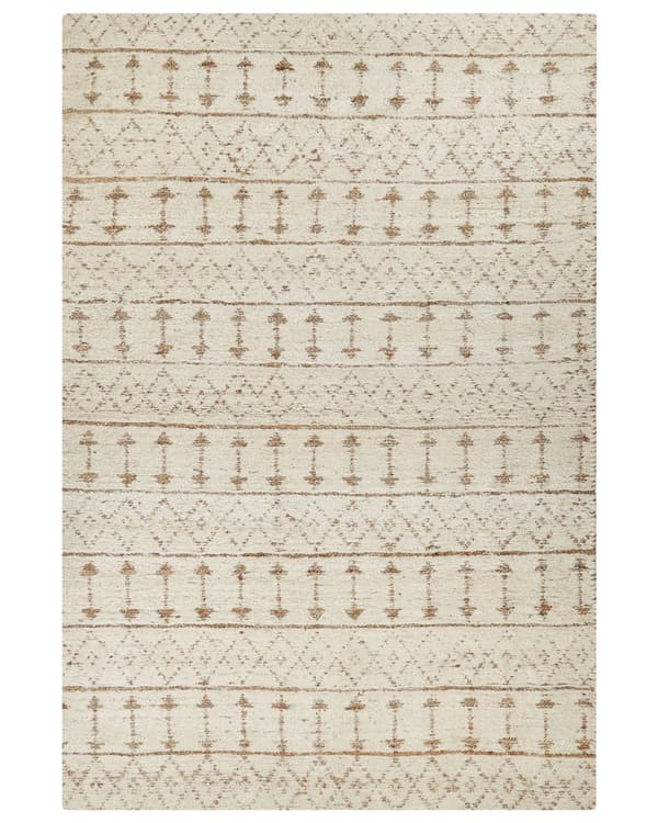 Teppe Beige Hamp 200 x 300 cm Håndvevd Vendbart Kort lugg Moderne design Soverom Stue