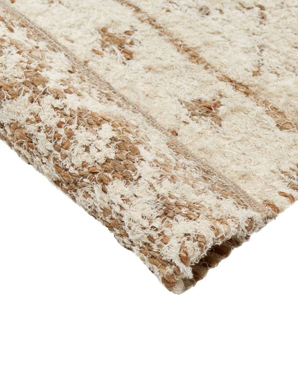 Teppe Beige Hamp 200 x 300 cm Håndvevd Vendbart Kort lugg Moderne design Soverom Stue
