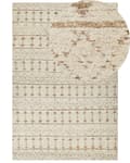 Miniatyrbilde 1 av 7: Teppe Beige Hamp 200 x 300 cm Håndvevd Vendbart Kort lugg Moderne design Soverom Stue