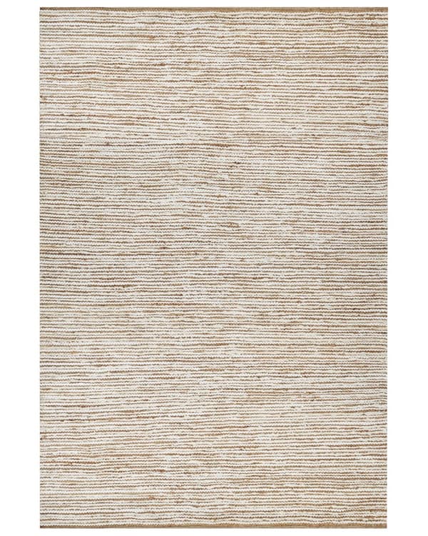 Teppe Beige Hvit Bomull 200 x 300 cm Håndvevd Vendbart Kort lugg Moderne design Soverom Stue