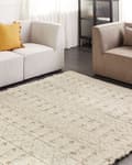 Pikkukuva 2 / 7: Matto beige hamppu 200 x 300 cm neliskulmainen käsin kudottu kaksipuolinen lyhytnukkainen moderni
