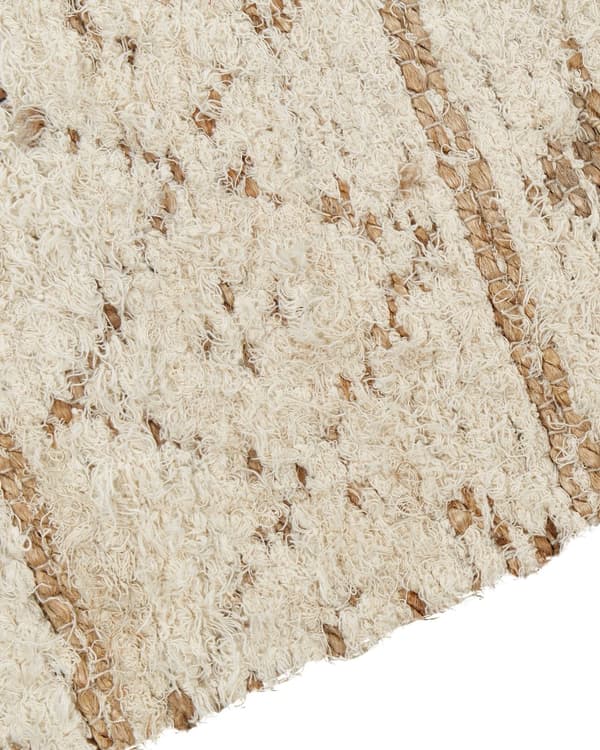 Moderne gulvtæppe Beige 300 x 400 cm Rektangulært håndvævet vendbart tæppe med lav bunke Moderne stue Soveværelse