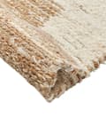 Miniatyrbild 7 av 7: Matta Beige Jute och Bomull 200 x 300 cm Handvävd Modern Design Sliten Finish Vardagsrum Sovrum Hall