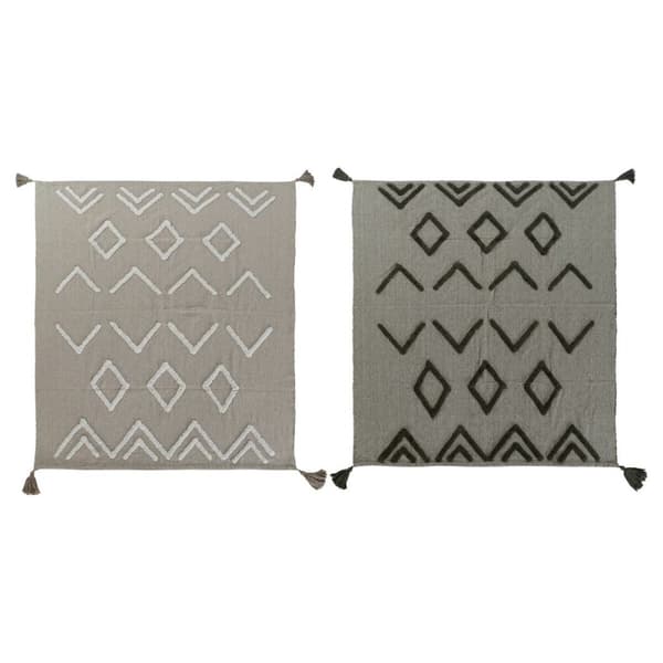 Skötbädd DKD Home Decor Vit Grön Beige Mörkgrön 130 x 170 x 0,5 cm (2 antal)