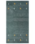 Miniatyrbilde 4 av 7: Teppe Beige Ull 80 x 150 cm Gabbeh Dyremønster Håndtuftet Stue Soverom Rustikk