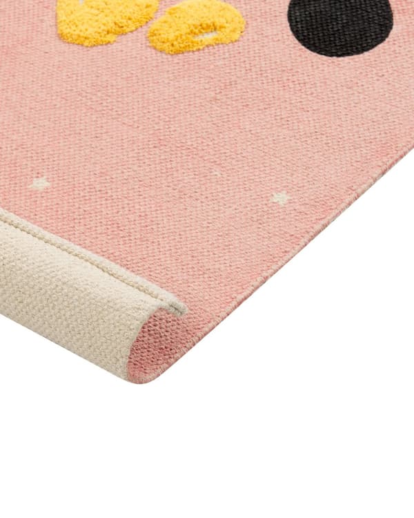 Gulvteppe Flerfarget 80 x 150 cm Løpebånd med lav luv til barn Lekerom Barnerom