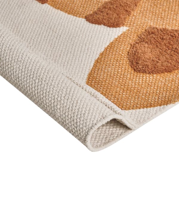Matta Flerfärgad Bomull Polyester 80 x 150 cm Tigermönster Löparmatta med Låg Lugg för Barn Lekrum Barnrum