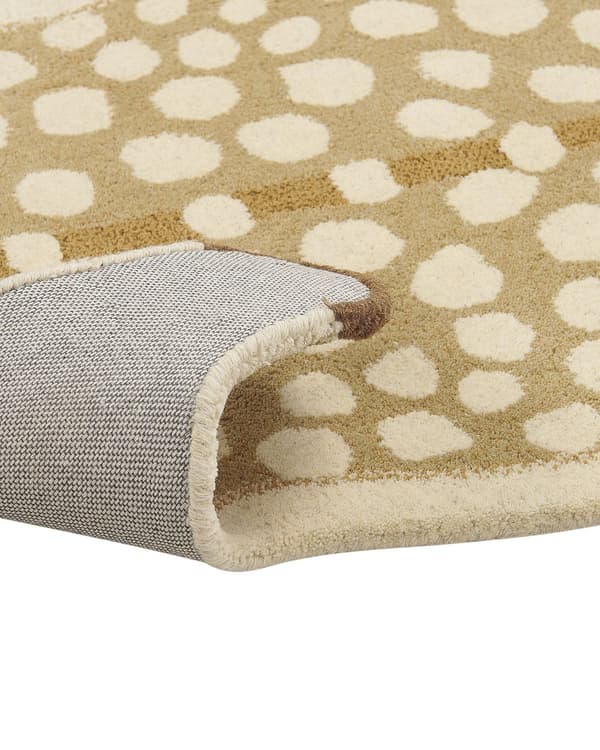 Børnetæppe Beige Uld Bomuld Bagside 100 x 160 cm Legerumsmåtte Dyr Hjort krondyr Print Børneværelse Soveværelse