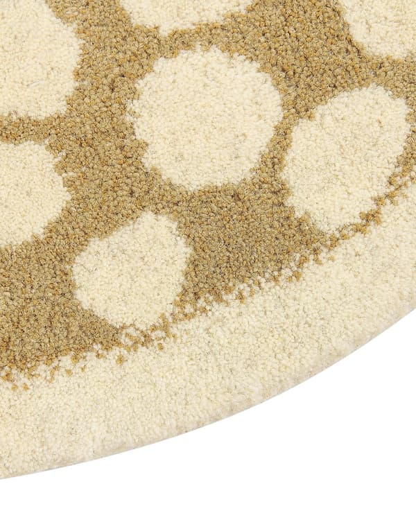Børnetæppe Beige Uld Bomuld Bagside 100 x 160 cm Legerumsmåtte Dyr Hjort krondyr Print Børneværelse Soveværelse