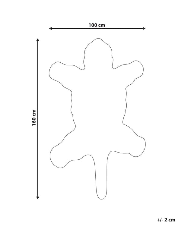 Teppe til barnerommet Hvit Ull Bomull 100 x 160 cm Dyremotiv Isbjørn Håndtuftet Lekerom Soverom Til barn