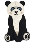 Miniatyrbilde 1 av 6: Teppe til barnerommet Svart Hvit Ull Bomull 100 x 160 cm Dyremotiv Panda Håndtuftet Lekerom Soverom Til barn