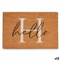 Miniatyrbild 1 av 4: Dörrmatta Hello Vit Naturell 60 x 1 x 40 cm (12 antal)