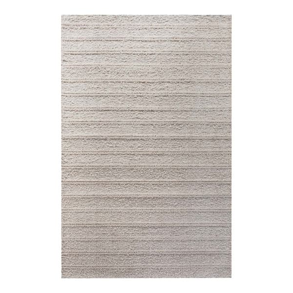 Dehli tæppe håndvævet 200x300cm råhvid.