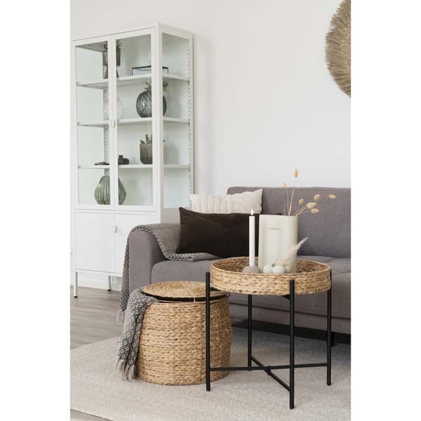 Alanya pledd 130x180cm brun, beige, hvit.