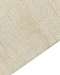 Miniatyrbilde 4 av 6: Teppe Beige Ull 160 x 230 cm Stripete mønster Ensfarget Moderne Minimalistisk Gulvteppe Stue