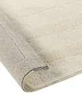 Miniatyrbilde 5 av 6: Teppe Beige Ull 160 x 230 cm Stripete mønster Ensfarget Moderne Minimalistisk Gulvteppe Stue