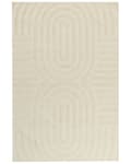 Miniatyrbilde 1 av 6: Teppe Beige Ull 200 x 300 cm Stripete mønster Ensfarget Moderne Minimalistisk Gulvteppe Stue