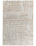 Miniatyrbilde 1 av 6: Teppe Beige Grå Polyester 160 x 230 cm Geometrisk mønster Moderne Gulvteppe Stue