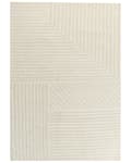 Pikkukuva 1 / 6: Matto beige villa 160 x 230 cm raidallinen yksivärinen moderni minimalistinen tyyli