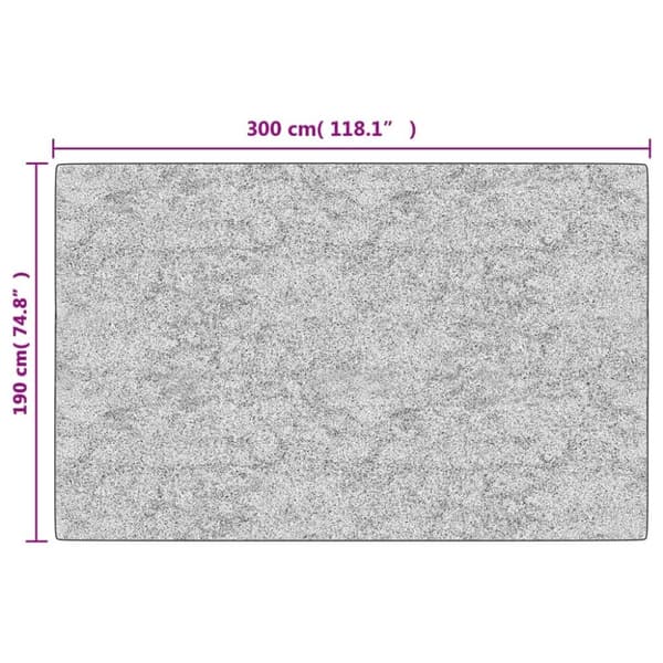 vidaXL gulvtæppe 190x300 cm vaskbart ogo skridsikkert flerfarvet