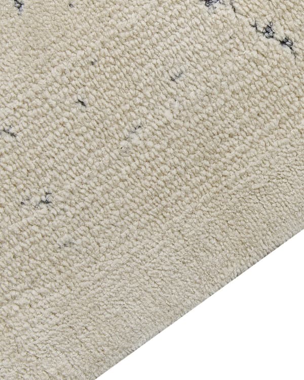 Teppe Cream Beige Polyester 160 x 230 cm Mønster med slitasjeeffekt Ensfarget, moderne, minimalistisk teppe til stuen