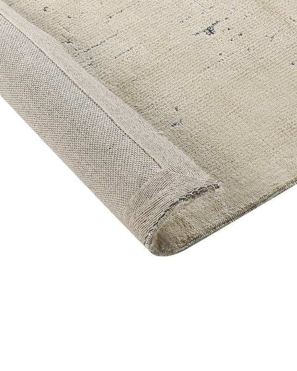 Teppe Cream Beige Polyester 160 x 230 cm Mønster med slitasjeeffekt Ensfarget, moderne, minimalistisk teppe til stuen