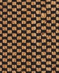 Pikkukuva 6 / 6: Matto beige juutti musta nahka 80 x 150 cm ruudullinen käsintehty suorakulmio rustiikkinen tyyli