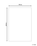 Miniatyrbillede 3 af 7: Gulvtæppe Beige Uld 160 x 230 cm Uldtæppe med Mønster Fladvævet Løs Tæppe til Gulvet under Sofabord Gulvtæp Lyddæmpende