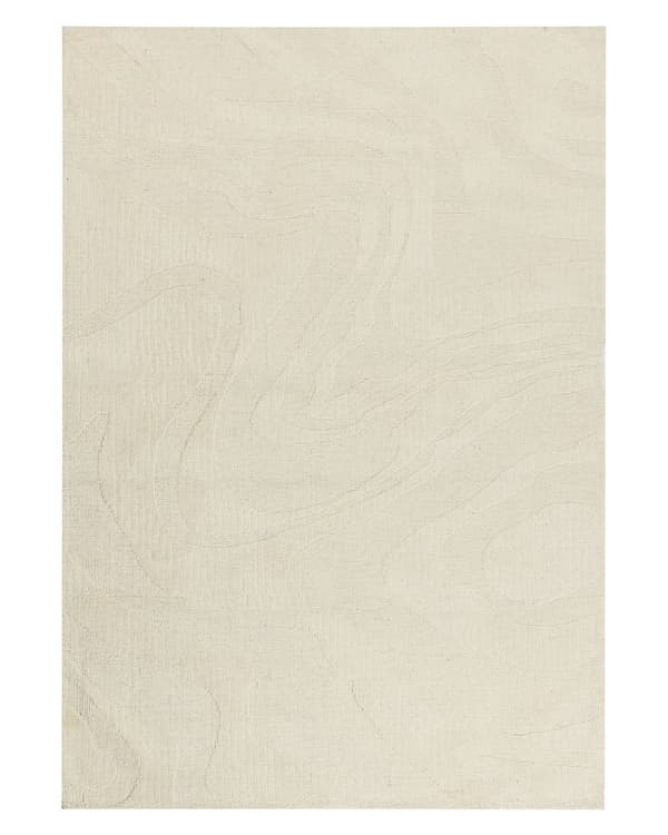 Gulvtæppe Beige Uld 160 x 230 cm Uldtæppe med Mønster Fladvævet Løs Tæppe til Gulvet under Sofabord Gulvtæp Lyddæmpende