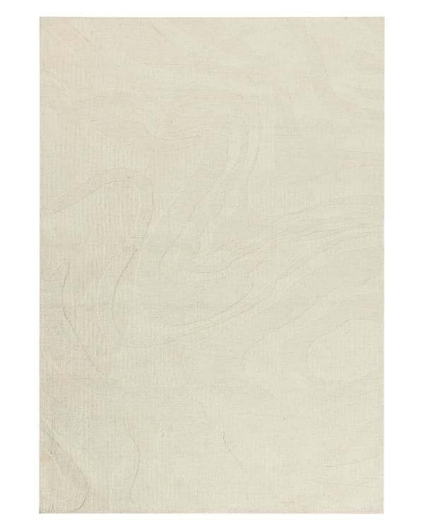 Gulvtæppe Beige Uld 160 x 230 cm Uldtæppe med Mønster Fladvævet Løs Tæppe til Gulvet under Sofabord Gulvtæp Lyddæmpende