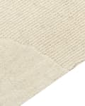 Miniatyrbillede 5 af 7: Gulvtæppe Beige Uld 160 x 230 cm Uldtæppe med Mønster Fladvævet Løs Tæppe til Gulvet under Sofabord Gulvtæp Lyddæmpende
